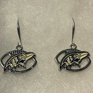 Baltimore Ravens NFL Fashion Dangle Earrings NEW